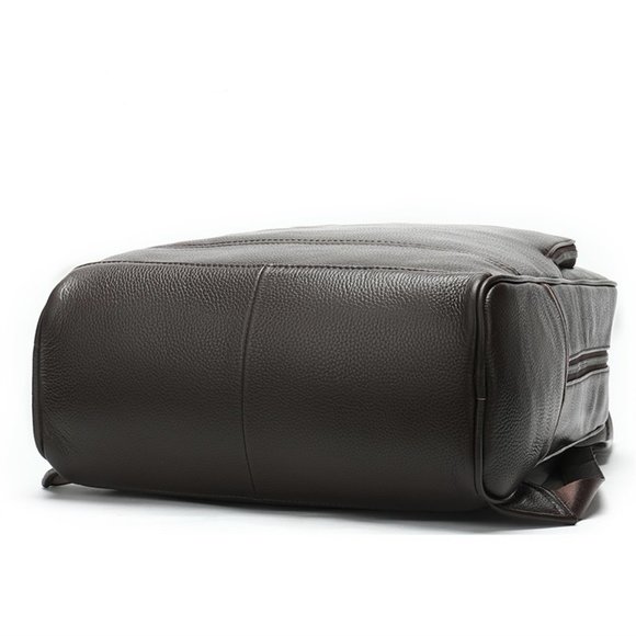 Noblag Coffee Leather Backpack bag Unisex
